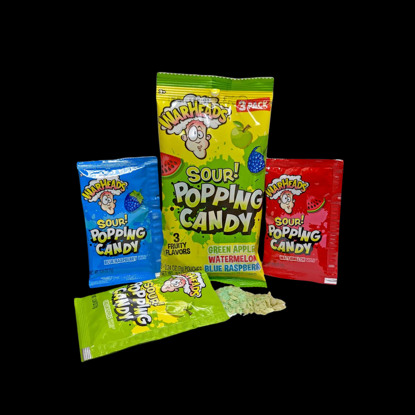 Warhead 3pk Sour Popping Candy