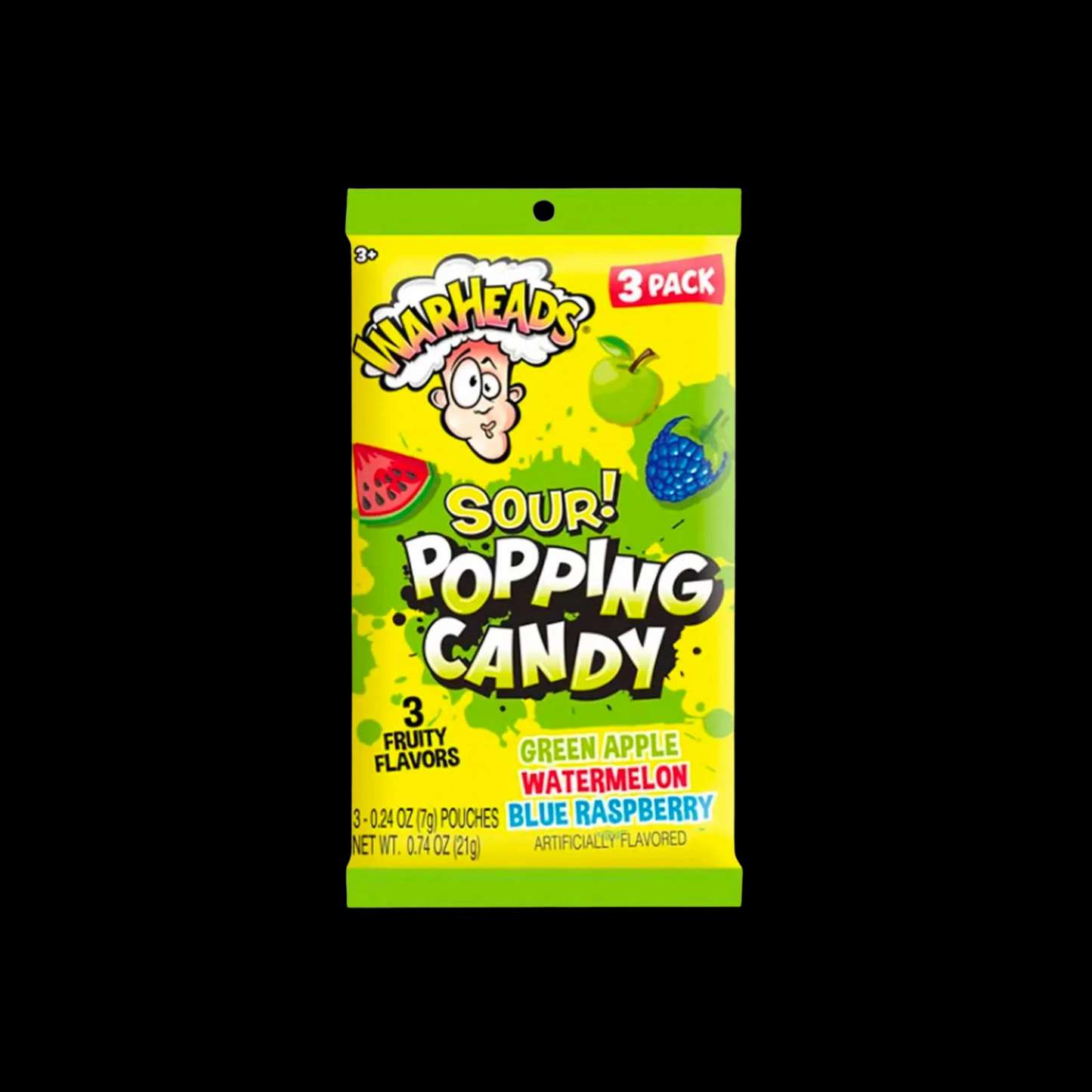 Warhead 3pk Sour Popping Candy